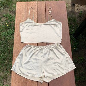 Pajama set- champagne